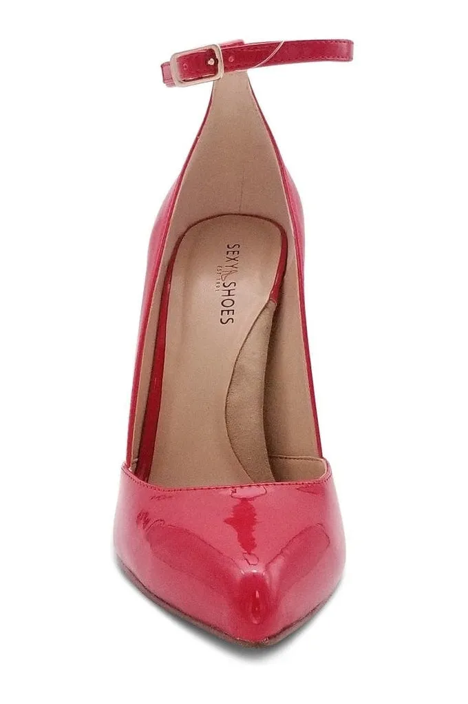 Sexy A-Line Ankle Strap Stiletto Pump