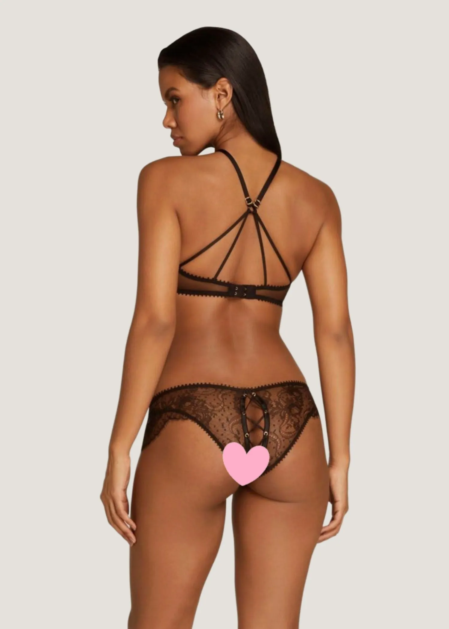 Vallentina Knicker Ouvert (Black)