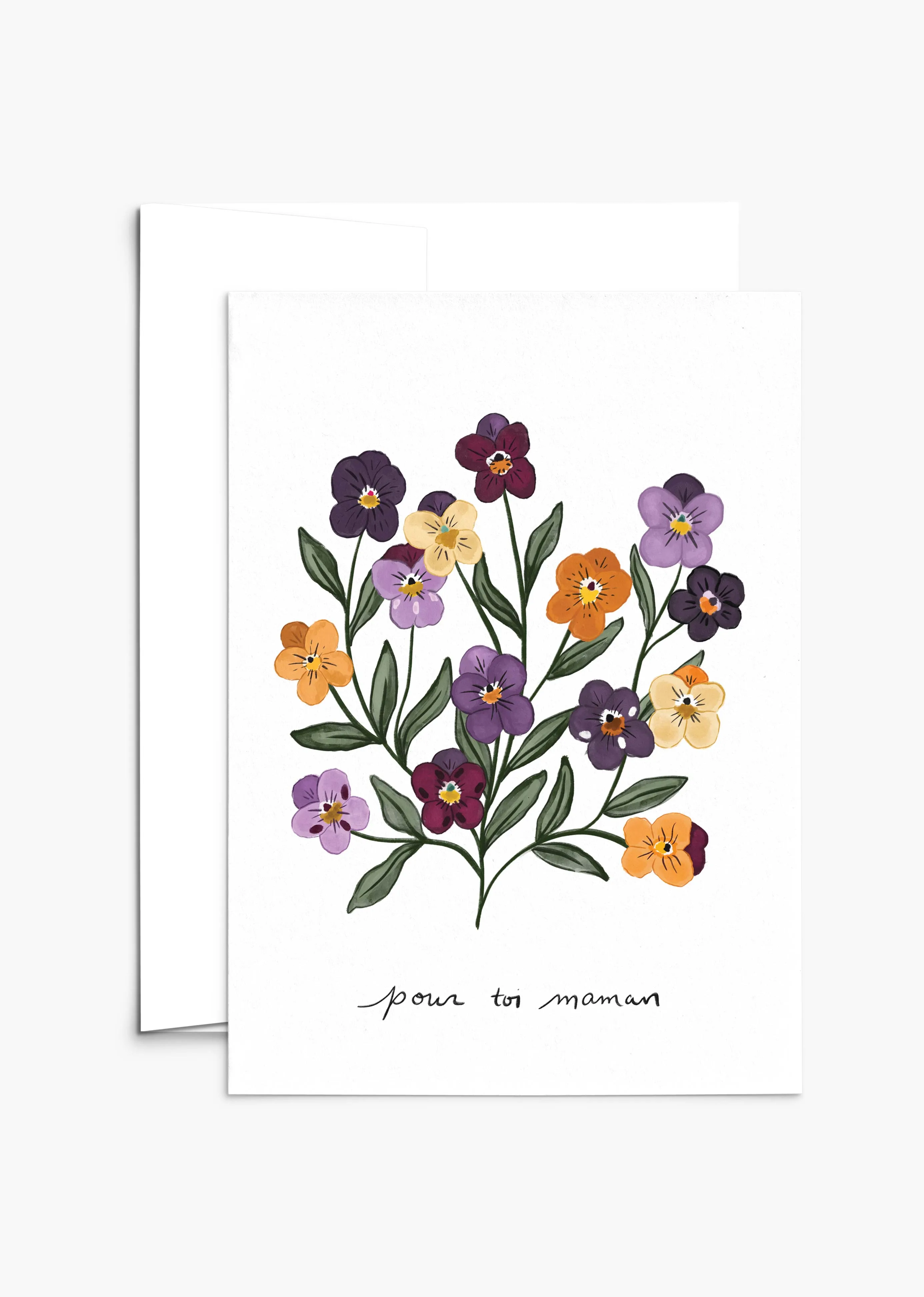 Violet Mother's Day Greeting Card