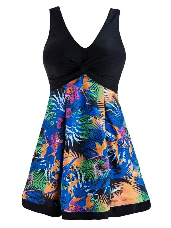 Wantdo Women's Plus Size Swim Dress