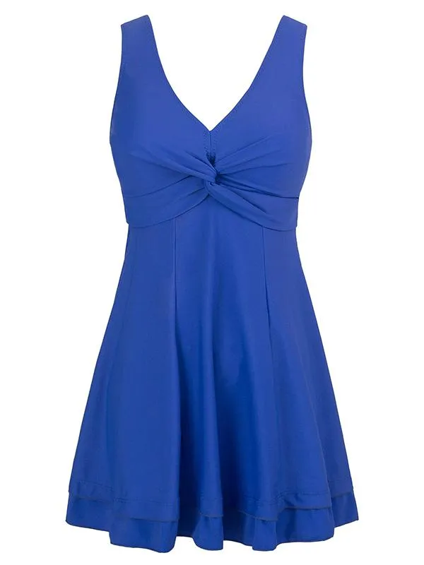 Wantdo Women's Plus Size Swim Dress