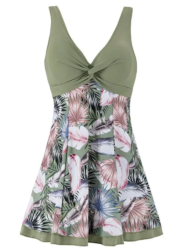 Wantdo Women's Plus Size Swim Dress