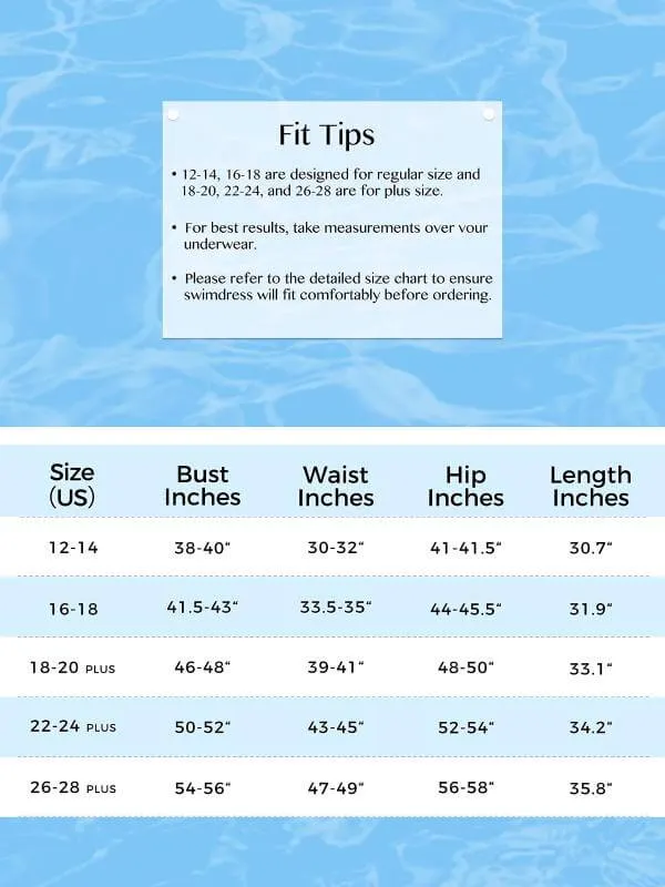 Wantdo Women's Plus Size Swim Dress