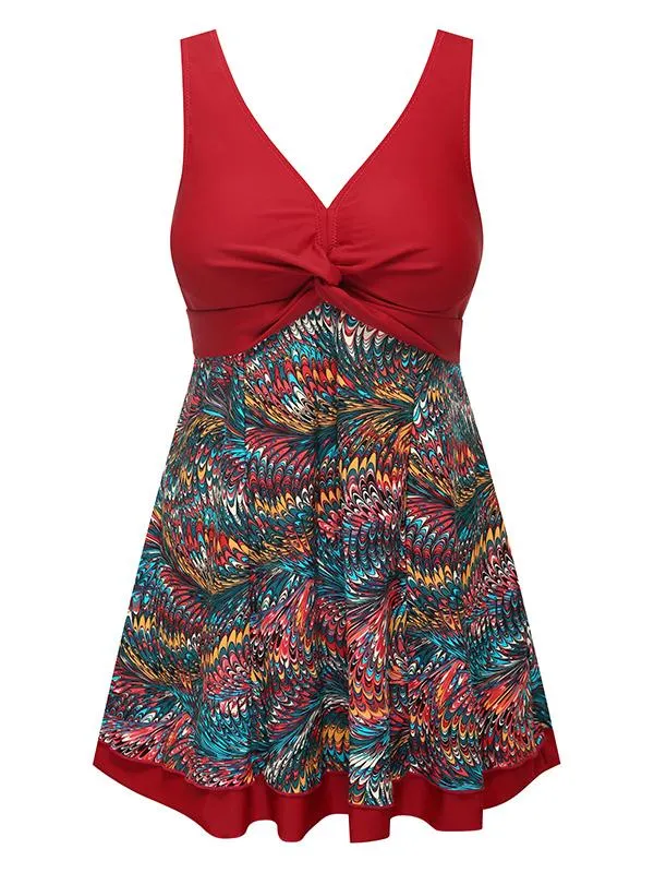 Wantdo Women's Plus Size Swim Dress