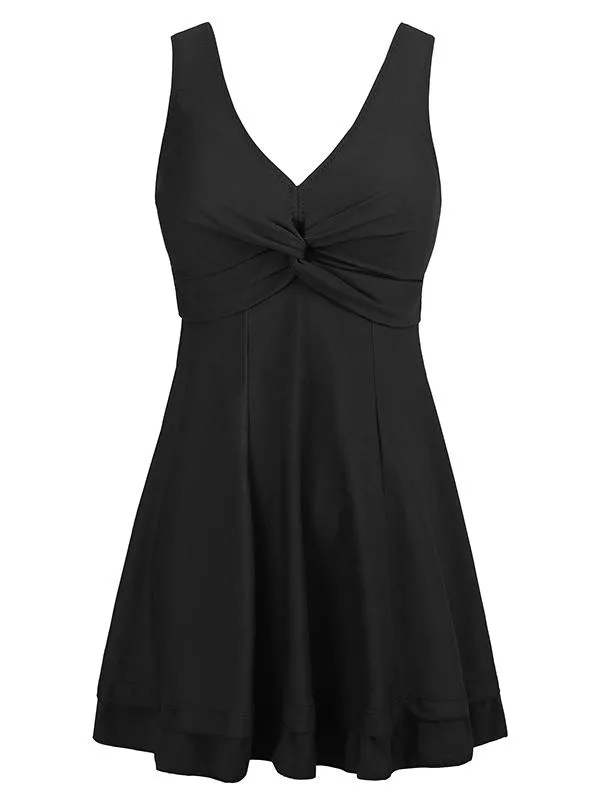 Wantdo Women's Plus Size Swim Dress