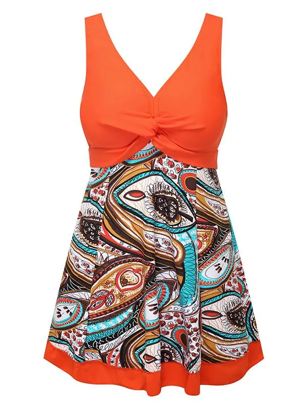 Wantdo Women's Plus Size Swim Dress